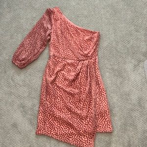 Shoshanna one shoulder mini dress